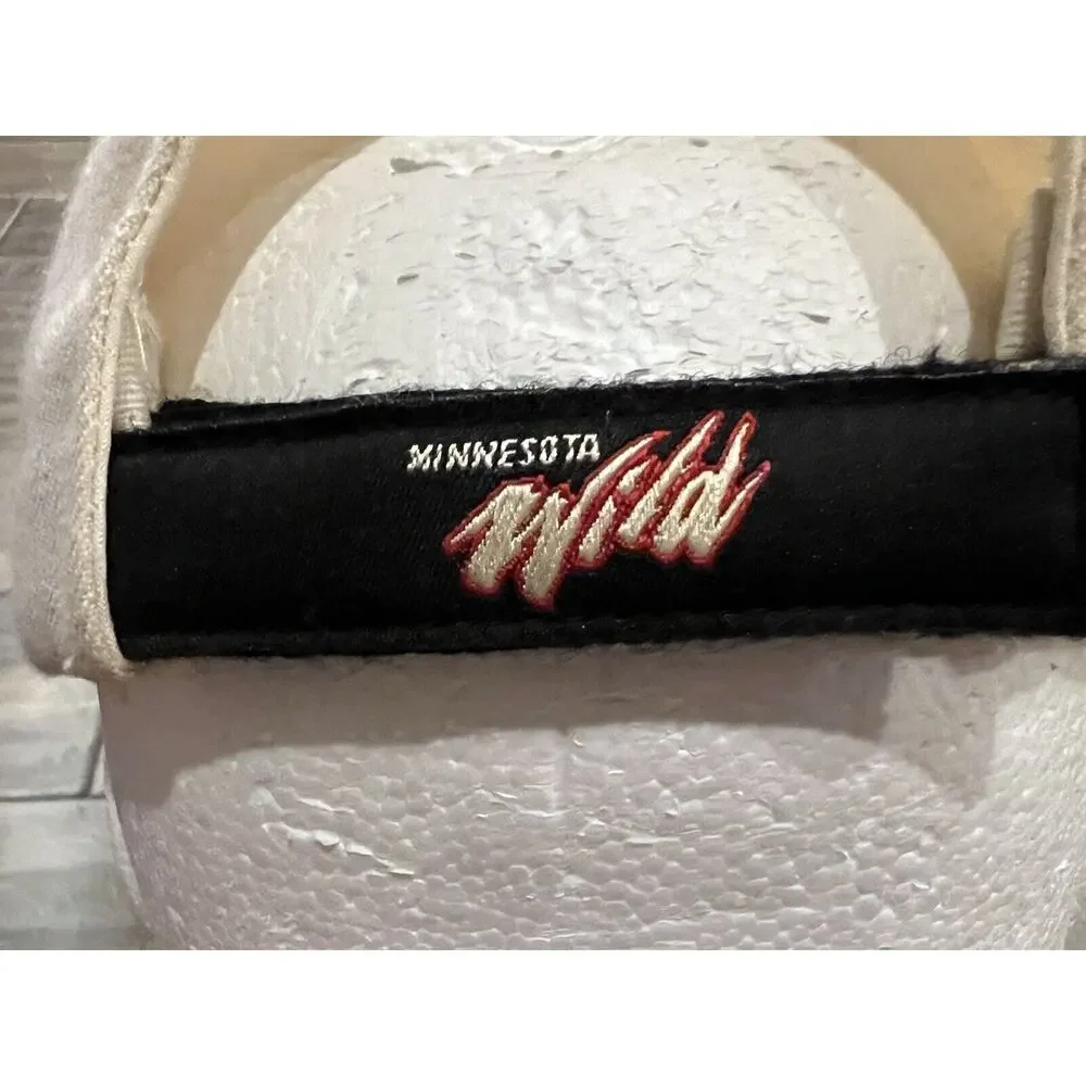 Vintage Nike Team NHL Minnesota Wild Adjustable Strapback Hat Baseball Cap Wool